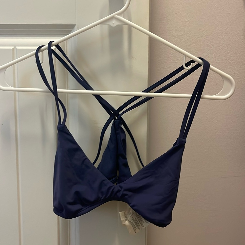 The Bikini Lab Navy Swim Top
